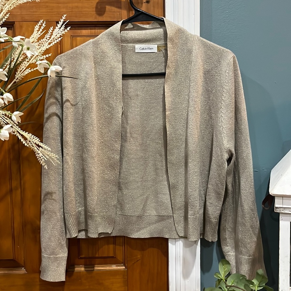 Calvin Klein cardigan.